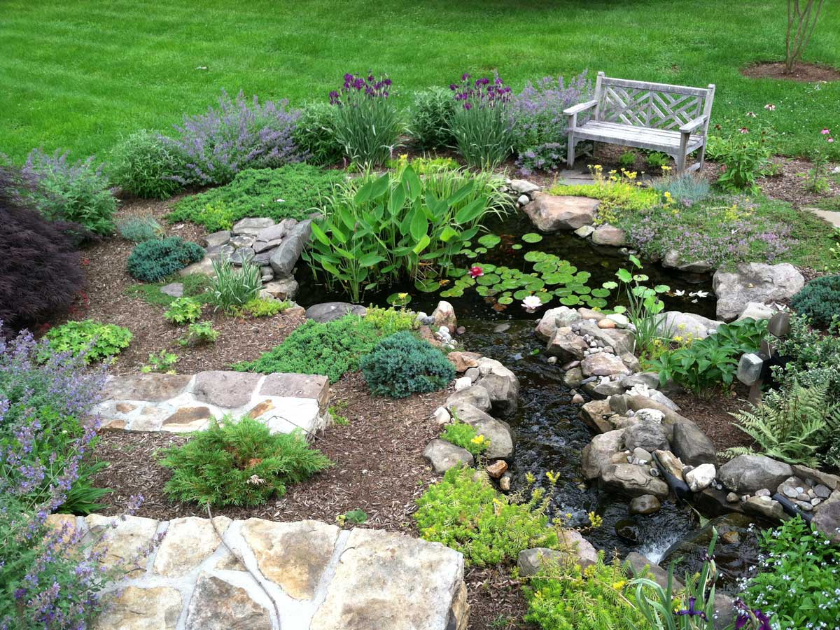 Pond-and-waterfall-installation